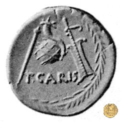 464/3 - denario T. Carisius 46 BC (Roma)