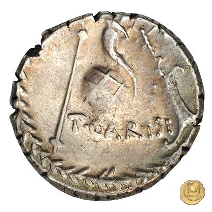 464/3 - denario T. Carisius 46 BC (Roma)