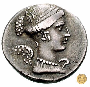 464/4 - denario T. Carisius 46 BC (Roma)