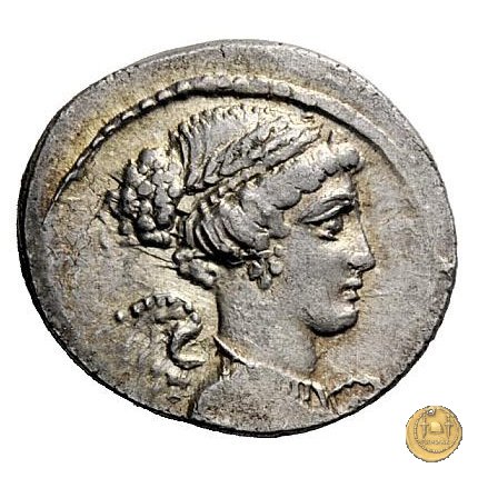 464/4 - denario T. Carisius 46 BC (Roma)