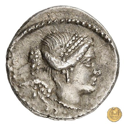 464/4 - denario T. Carisius 46 BC (Roma)