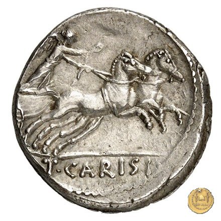 464/4 - denario T. Carisius 46 BC (Roma)