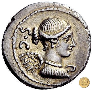 464/5 - denario T. Carisius 46 BC (Roma)