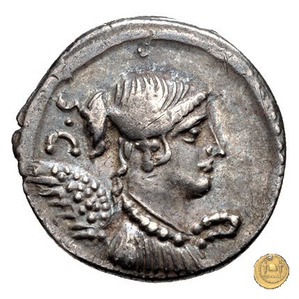 464/5 - denario T. Carisius 46 BC (Roma)