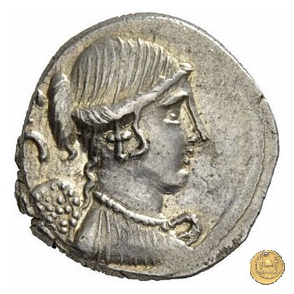 464/5 - denario T. Carisius 46 BC (Roma)