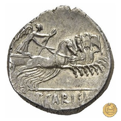 464/5 - denario T. Carisius 46 BC (Roma)