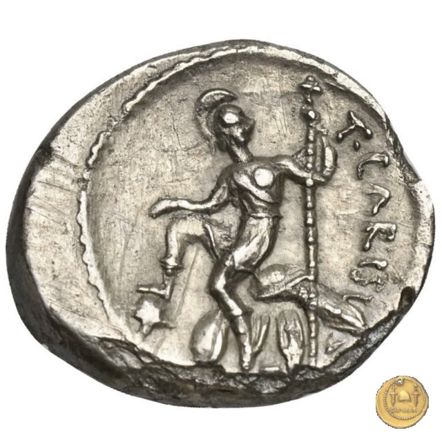 464/6 - quinario T. Carisius 46 BC (Roma)