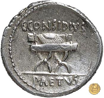 465/1 - denario C. Considius Paetus 46 BC (Roma)