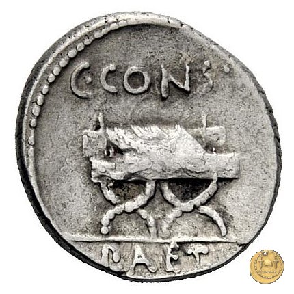 465/2 - denario C. Considius Paetus 46 BC (Roma)