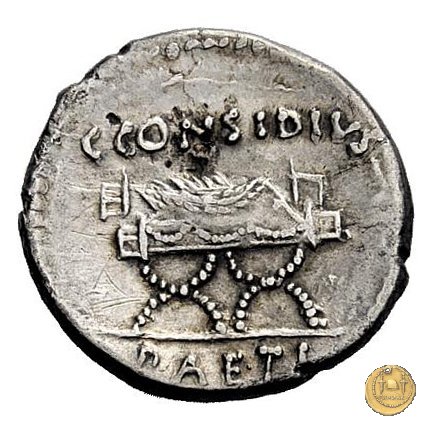 465/2 - denario C. Considius Paetus 46 BC (Roma)