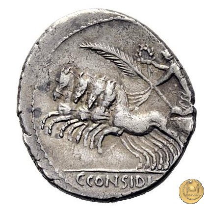 465/4 - denario C. Considius Paetus 46 BC (Roma)