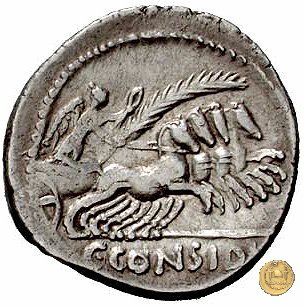 465/5 - denario C. Considius Paetus 46 BC (Roma)