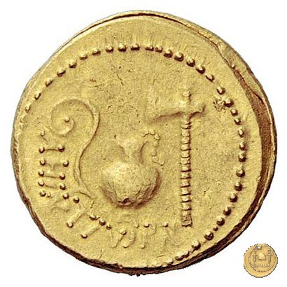 466/1 - aureo C. Iulius Caesar / A. Hirtius A.f. 46 BC (Roma)