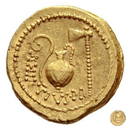 466/1 - aureo C. Iulius Caesar / A. Hirtius A.f. 46 BC (Roma)