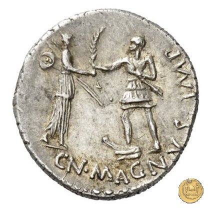 469/1 - denario Cn. Pompeius / M. Publicius 46-45 a.C. (Spagna)
