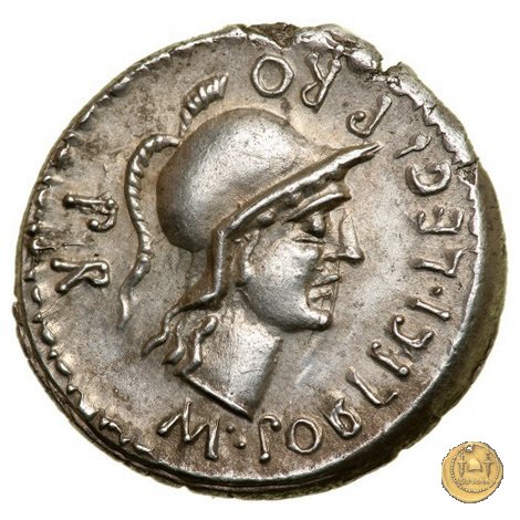469/1 - denario Cn. Pompeius / M. Publicius 46-45 BC (Spagna)