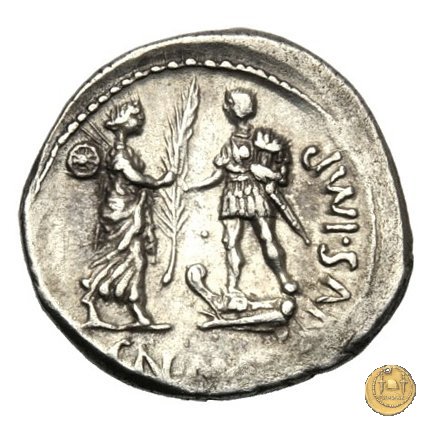 469/1 - denario Cn. Pompeius / M. Publicius 46-45 BC (Spagna)