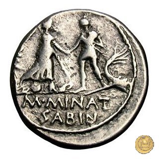 470/1a - denario Cn. Pompeius / M. Minatius Sabinus 46-45 BC (Spagna)