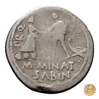 470/1a - denario Cn. Pompeius / M. Minatius Sabinus 46-45 BC (Spagna)