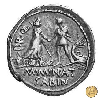 470/1a - denario Cn. Pompeius / M. Minatius Sabinus 46-45 BC (Spagna)