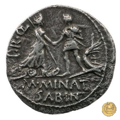 470/1a - denario Cn. Pompeius / M. Minatius Sabinus 46-45 BC (Spagna)