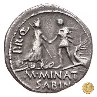 470/1a - denario Cn. Pompeius / M. Minatius Sabinus 46-45 BC (Spagna)