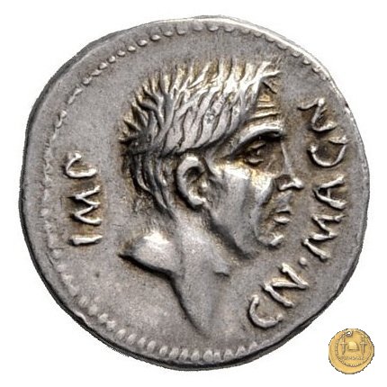 470/1a - denario Cn. Pompeius / M. Minatius Sabinus 46-45 a.C. (Spagna)
