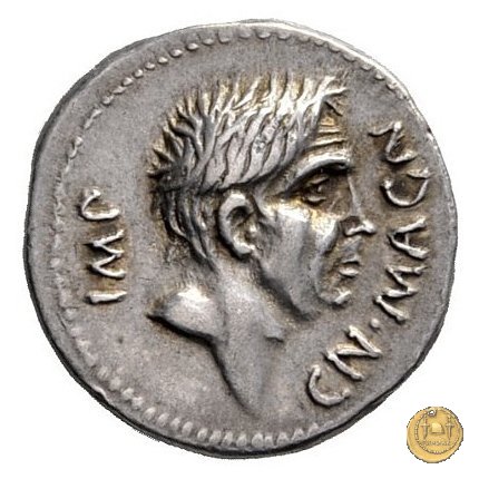 470/1a - denario Cn. Pompeius / M. Minatius Sabinus 46-45 BC (Spagna)