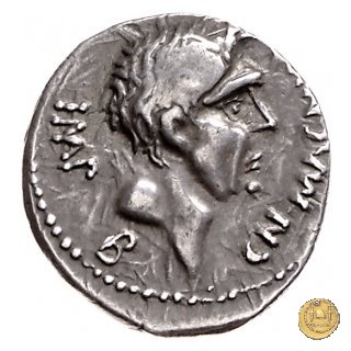470/1b - denario Cn. Pompeius / M. Minatius Sabinus 46-45 BC (Spagna)