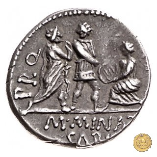 470/1b - denario Cn. Pompeius / M. Minatius Sabinus 46-45 BC (Spagna)