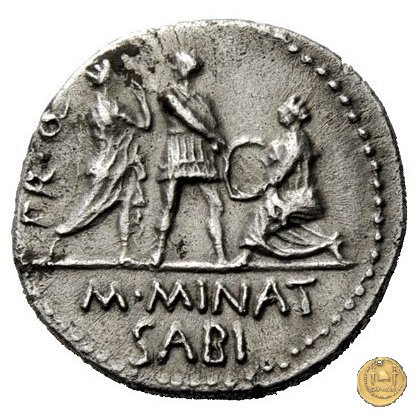 470/1b - denario Cn. Pompeius / M. Minatius Sabinus 46-45 BC (Spagna)