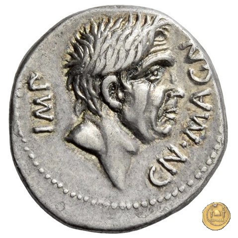 470/1b - denario Cn. Pompeius / M. Minatius Sabinus 46-45 BC (Spagna)