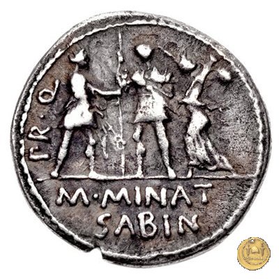 470/1c - denario Cn. Pompeius / M. Minatius Sabinus 46-45 BC (Spagna)