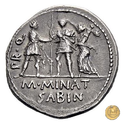 470/1c - denario Cn. Pompeius / M. Minatius Sabinus 46-45 BC (Spagna)