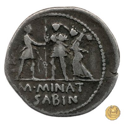 470/1c - denario Cn. Pompeius / M. Minatius Sabinus 46-45 BC (Spagna)