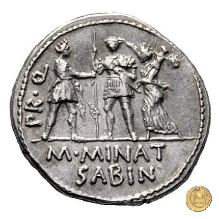 470/1c - denario Cn. Pompeius / M. Minatius Sabinus 46-45 BC (Spagna)