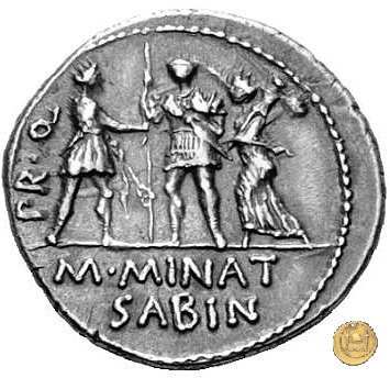 470/1c - denario Cn. Pompeius / M. Minatius Sabinus 46-45 BC (Spagna)