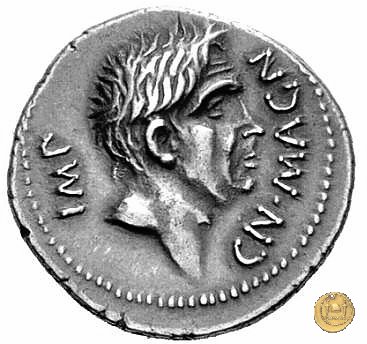 470/1c - denario Cn. Pompeius / M. Minatius Sabinus 46-45 a.C. (Spagna)