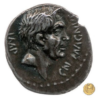 470/1d - denario Cn. Pompeius / M. Minatius Sabinus 46-45 BC (Spagna)