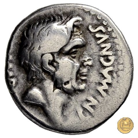 470/1d - denario Cn. Pompeius / M. Minatius Sabinus 46-45 BC (Spagna)