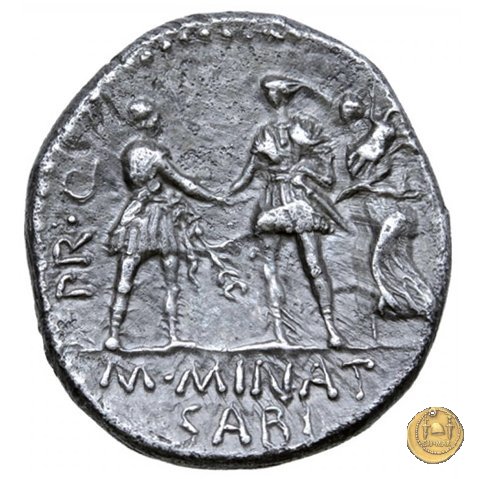 470/1d - denario Cn. Pompeius / M. Minatius Sabinus 46-45 BC (Spagna)