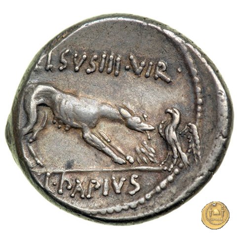 472/1 - denario L. Papius Celsus 45 BC (Roma)