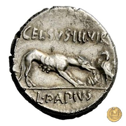 472/1 - denario L. Papius Celsus 45 BC (Roma)