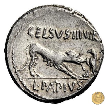 472/1 - denario L. Papius Celsus 45 BC (Roma)