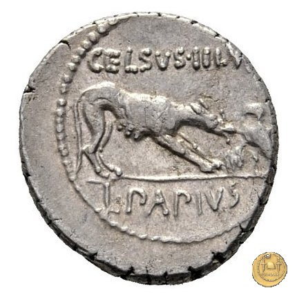 472/1 - denario L. Papius Celsus 45 BC (Roma)