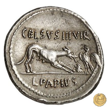 472/2 - denario L. Papius Celsus 45 BC (Roma)