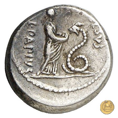 472/3 - quinario L. Papius Celsus 45 BC (Roma)