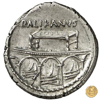 473/1 - denario L. Lollius Palicanus 45 BC (Roma)