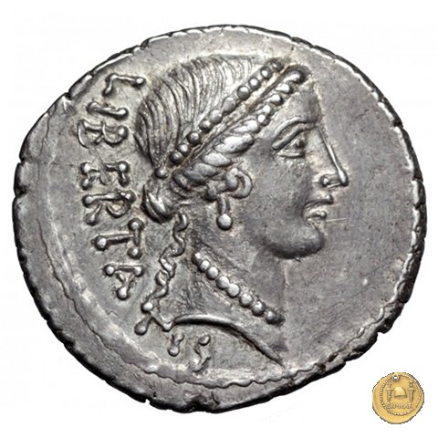 473/1 - denario L. Lollius Palicanus 45 BC (Roma)