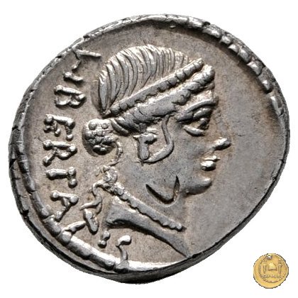 473/1 - denario L. Lollius Palicanus 45 BC (Roma)